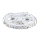 Cena par 1m_8W/m(357Lm/m) 0.66A/m 60 LED Lente, V-TAC, ūdensnedroša IP20, 12V, RGB krāsaina + silti balta gaisma 3000K