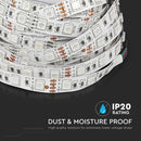 35W 12V 5M 60 LED RGB colored tape kit (power supply units, control, 5m roll), SMD5050, IP20, V-TAC