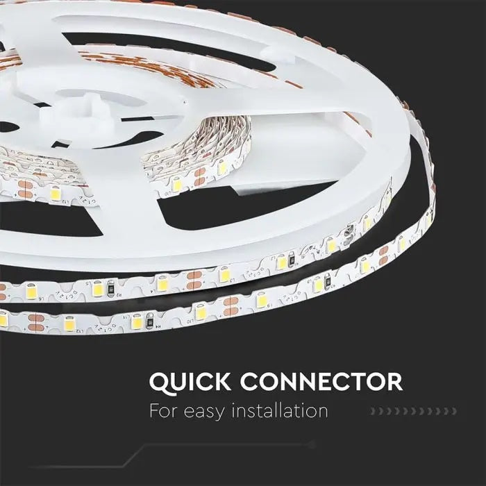 Price for 1m_5W/m(420Lm/m) 0.42A/m 60 LED Tape, V-TAC, waterproof IP20, 12V, warm white light 3000K