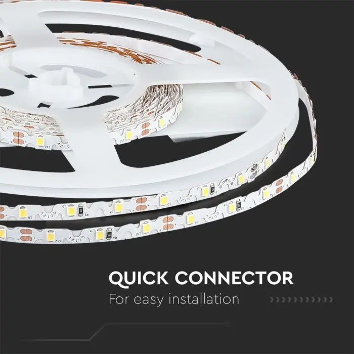 Pris per 1m_4,2W/m(420Lm/m) 60 LED Tape, V-TAC, vattentät IP20, 12V, neutralvitt ljus 4000K