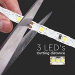 Pris per 1m_4,2W/m(420Lm/m) 60 LED Tape, V-TAC, vattentät IP20, 12V, neutralvitt ljus 4000K