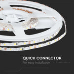 Price per 1 m of 4.2 W/m (420 lm/m) 60-LED S-type strip, V-TAC, IP20, 12 V, cool white light 6500 K