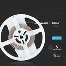 Цена на светодиодную ленту 1м4.2Вт/м(420Лм/м) 0.9А/м, V-TAC, водонепроницаемость IP20, 12В, холодный белый свет 6400К