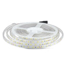 Cena par 5m_10W/m(830Lm/m) 0.42A/m LED Lente, V-TAC, ūdensdroša IP65, 24V, silti balta gaisma 3000K