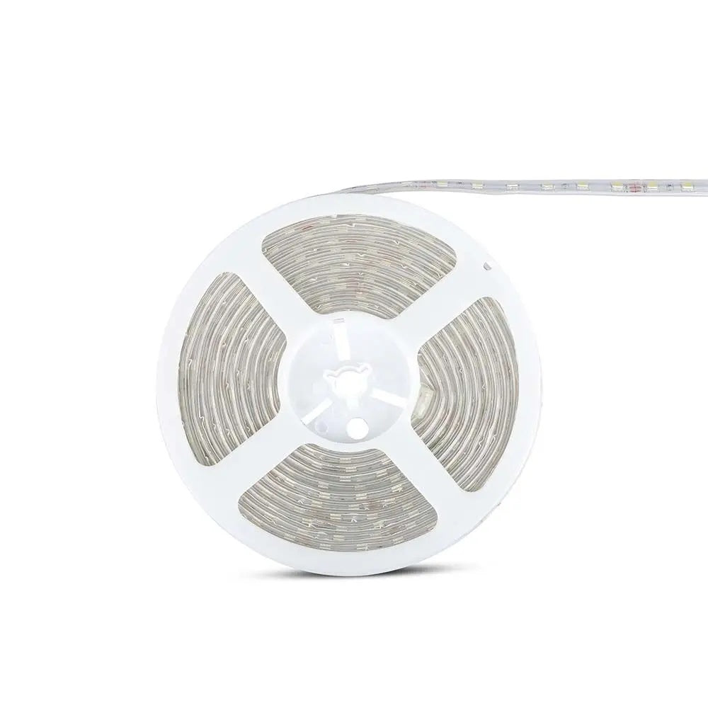 Cena par 5m_10W/m(830Lm/m) 0.42A/m LED Lente, V-TAC, ūdensdroša IP65, 24V, silti balta gaisma 3000K