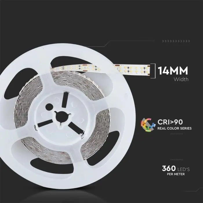 Price for 1m_30W/m(2850Lm/m) 1.25A/m 60 LED Tape, V-TAC, waterproof IP20, 24V, neutral white light 4000K
