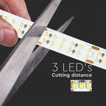 Cena par 1m_30W/m(2850Lm/m) 1.25A/m 60 LED Lente, V-TAC, ūdensnedroša IP20, 24V, neitrāli balta gaisma 4000K