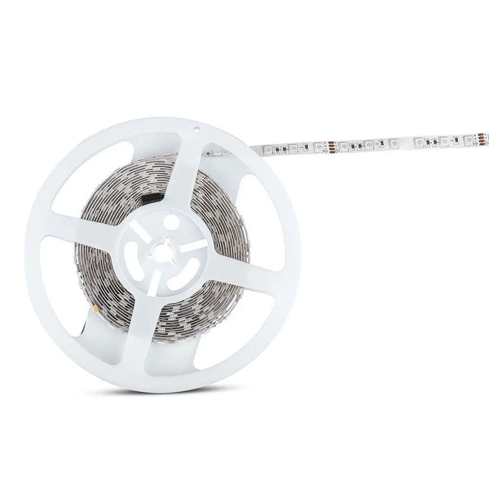 Cena par 1m_7W/m(140Lm/m) 0.29A/m LED RGB lente, V-TAC, ūdensnedroša IP20, 24V