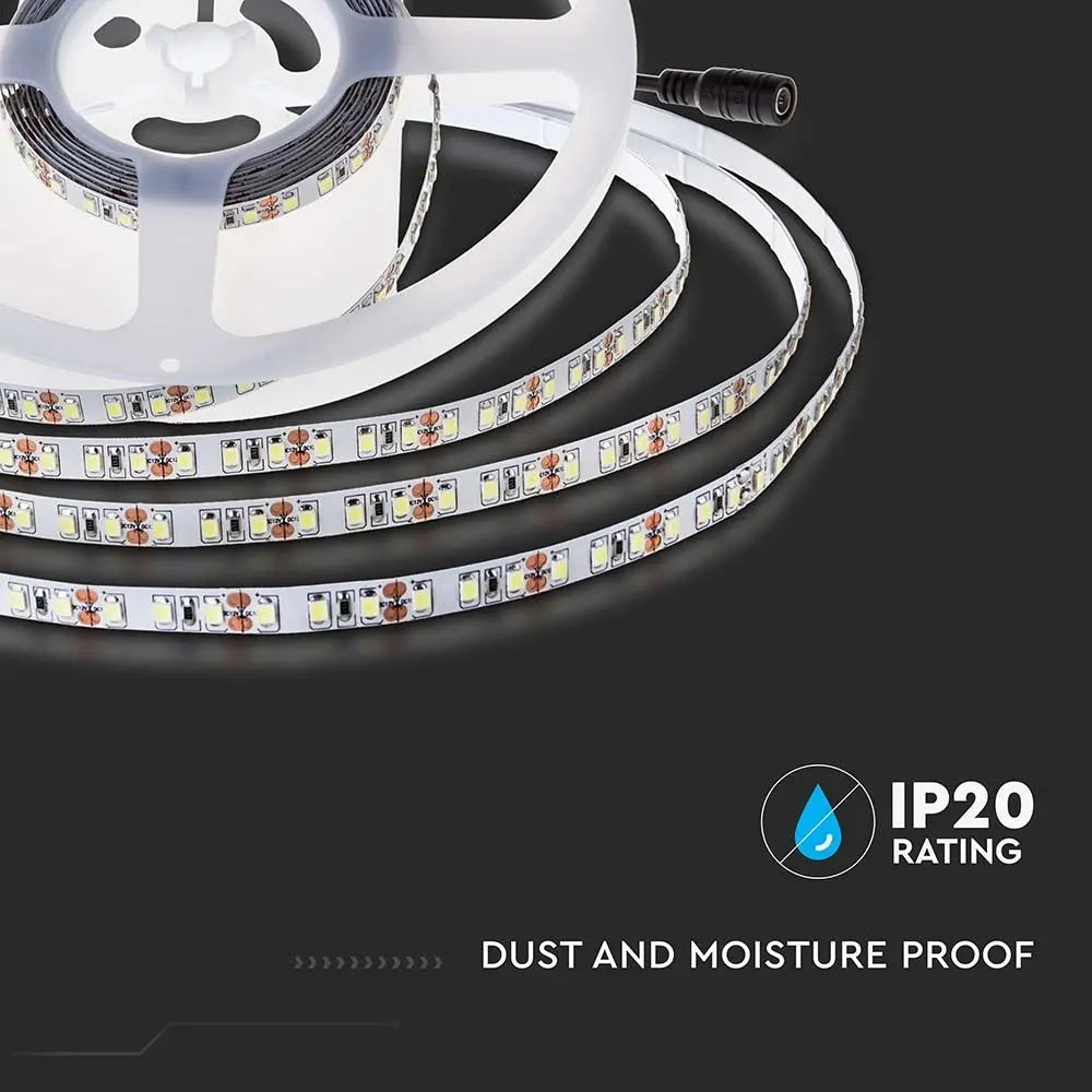 Price for 1m_12W/m(1680Lm/m) 0.5A/m LED Tape, V-TAC, waterproof IP20, 24V, warm white light 3000K
