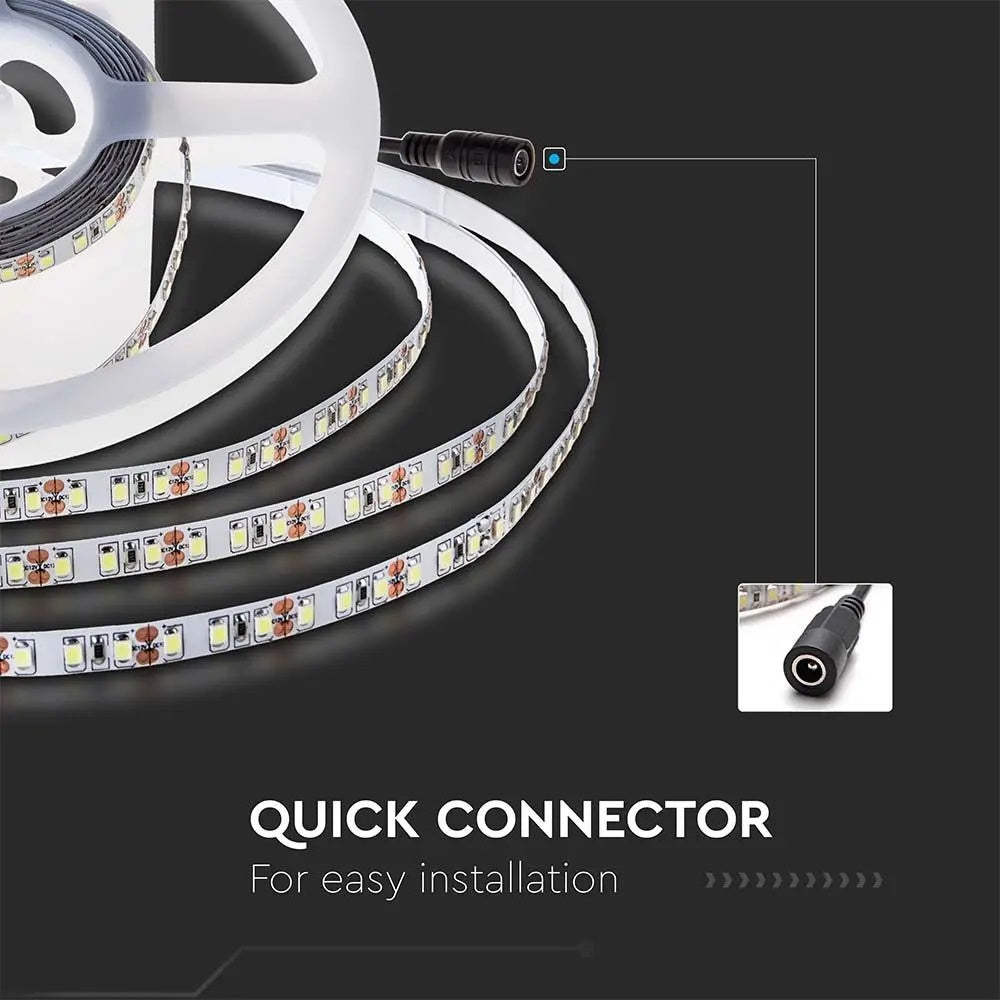 Price for 1m_12W/m(1680Lm/m) 0.5A/m LED Tape, V-TAC, waterproof IP20, 24V, warm white light 3000K