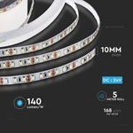 Hind 1m_12W/m(1680Lm/m) 0.5A/m LED lint, V-TAC, veekindel IP20, 24V, külmvalge valgus 6500K.