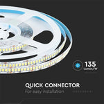 Cena par 1m_18W/m(2430Lm/m) 0.75A/m LED Lente, V-TAC, ūdensnedroša IP20, 24V, silti balta gaisma 3000K