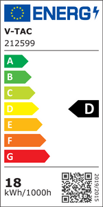 Cena par 1m_18W/m(2430Lm/m) 0.75A/m LED Lente, V-TAC, ūdensnedroša IP20, 24V, silti balta gaisma 3000K