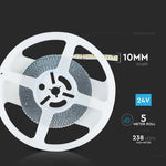 Price for 1m_18W/m(2430Lm/m) 0.75A/m 238 LED Tape, V-TAC, waterproof IP20, 24V, cold white light 6400K