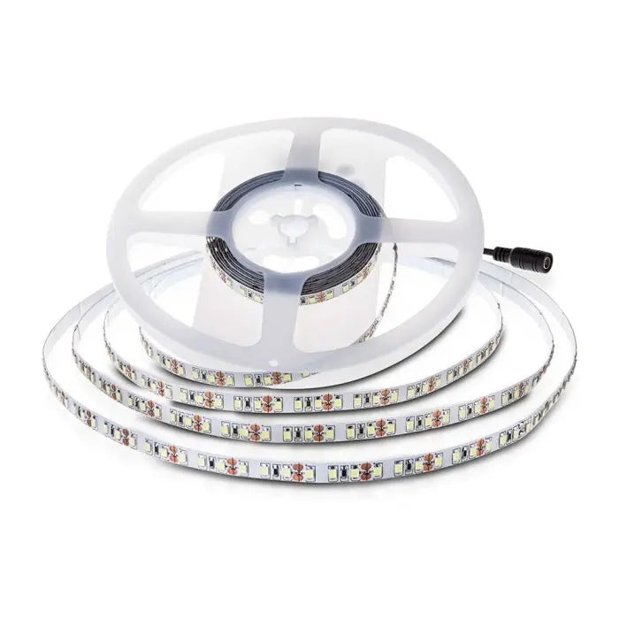 Cena par 1m_7.5W/m(750Lm/m) 0.31A/m 120 LED Lente, V-TAC, ūdensnedroša IP20, 24V, auksti balta gaisma 6500K