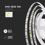 Hind 1m_8W/m(750Lm/m) 0.31A/m 120 LED lint, V-TAC, veekindel IP20, 24V, külmvalge valgus 6500K