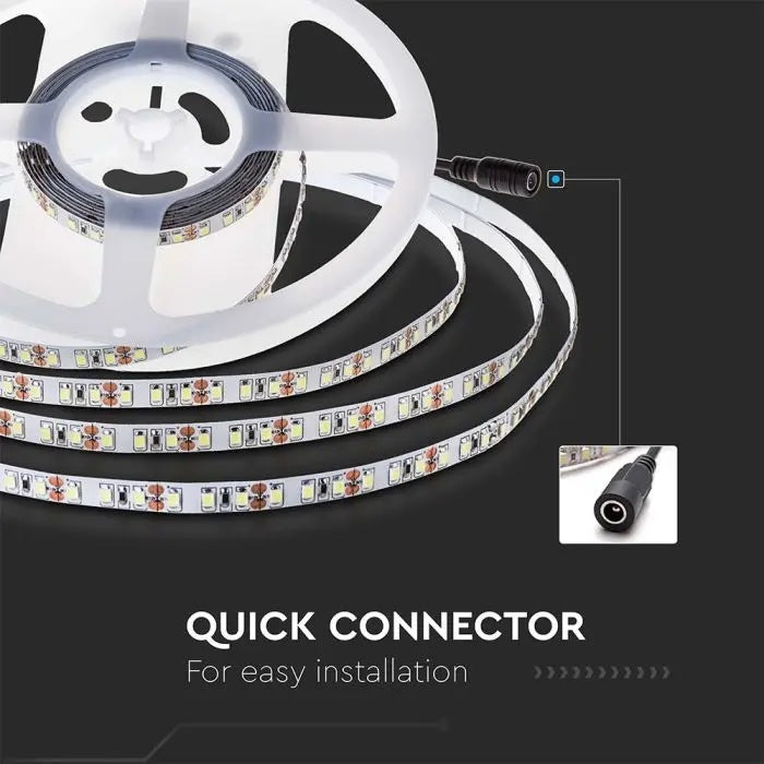 Hind 1m_8W/m(750Lm/m) 0.31A/m 120 LED lint, V-TAC, veekindel IP20, 24V, külmvalge valgus 6500K