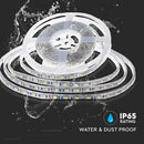 Cena par 10m_8W/m(750Lm/m) 0.31A/m LED Lente, V-TAC, ūdensdroša IP65, 24V, neitrāli balta gaisma 4000K