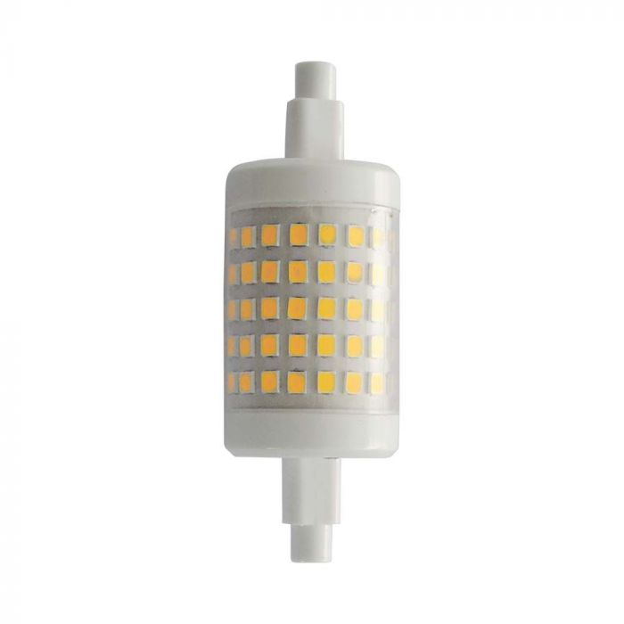 R7S 7W(700Lm) LED Spuldze, V-TAC, IP20, silti balta gaisma 3000K