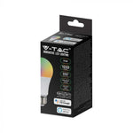 E27 11W(1055Lm) LED SMART Spuldze A60, V-TAC, saderīga ar Amazon Alexa un Google Home aplikācijām, RGB+WW+CW