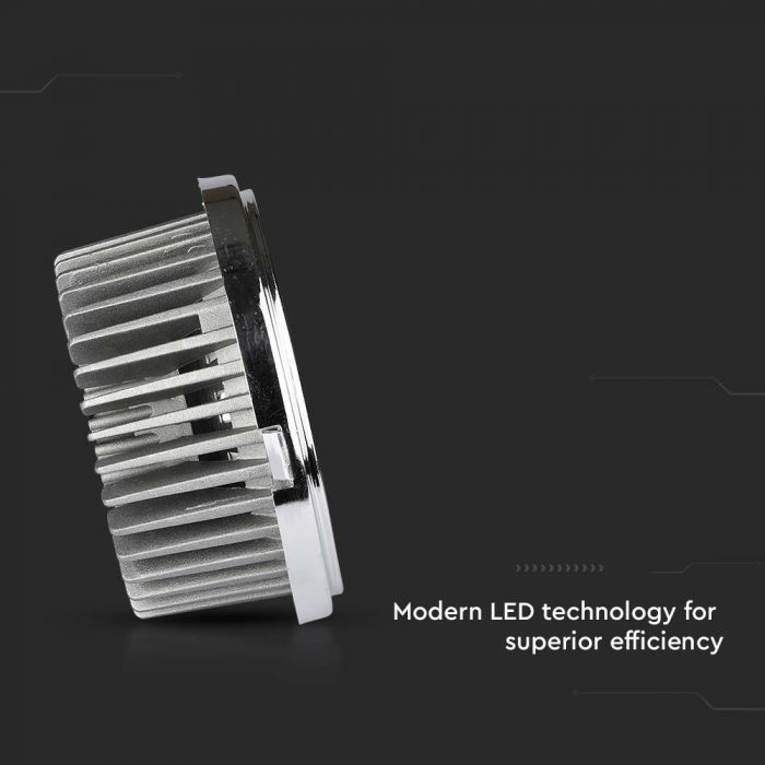 Светодиодная лампа AR111 20W(1800) с отражателем и изменяемым углом луча 40-20°, IP20, холодный белый 6400K