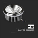 Светодиодная лампа AR111 20W(1800) с отражателем и изменяемым углом луча 40-20°, IP20, холодный белый 6400K