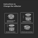 Светодиодная лампа AR111 20W(1800) с отражателем и изменяемым углом луча 40-20°, IP20, холодный белый 6400K