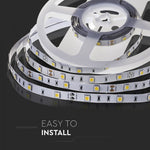 Price for 1m_4.8W(500Lm) LED Tape, 30 diodes SMD5050, waterproof IP20, V-TAC, warm white light 3000K