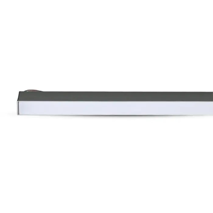 119,4cm_40W(3300Lm) LED iekarams lineārais gaismeklis, V-TAC SAMSUNG, IP20, sudraba, neitrāli balta gaisma 4000K