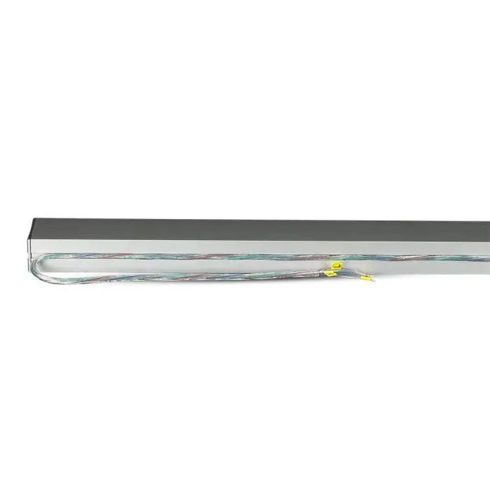 119,4cm_40W(3300Lm) LED iekarams lineārais gaismeklis, V-TAC SAMSUNG, IP20, sudraba, neitrāli balta gaisma 4000K