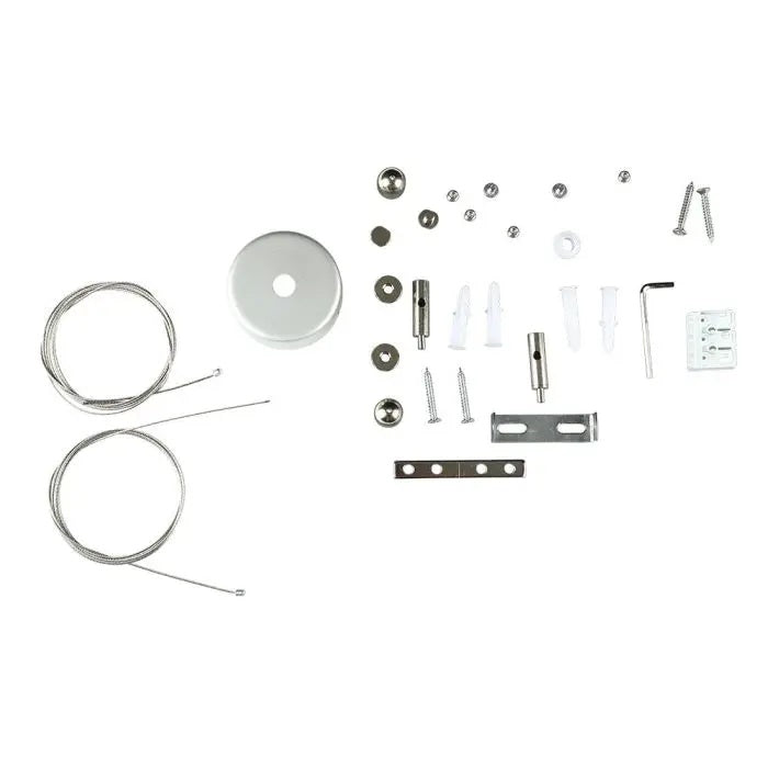 119,4cm_40W(3300Lm) LED iekarams lineārais gaismeklis, V-TAC SAMSUNG, IP20, sudraba, neitrāli balta gaisma 4000K