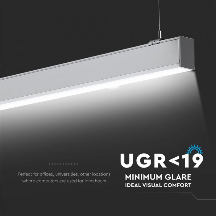40W(3590Lm) LED Linjär armatur, pendel, vit, V-TAC SAMSUNG, dimbar, garanti 5 år, neutralvit 4000K