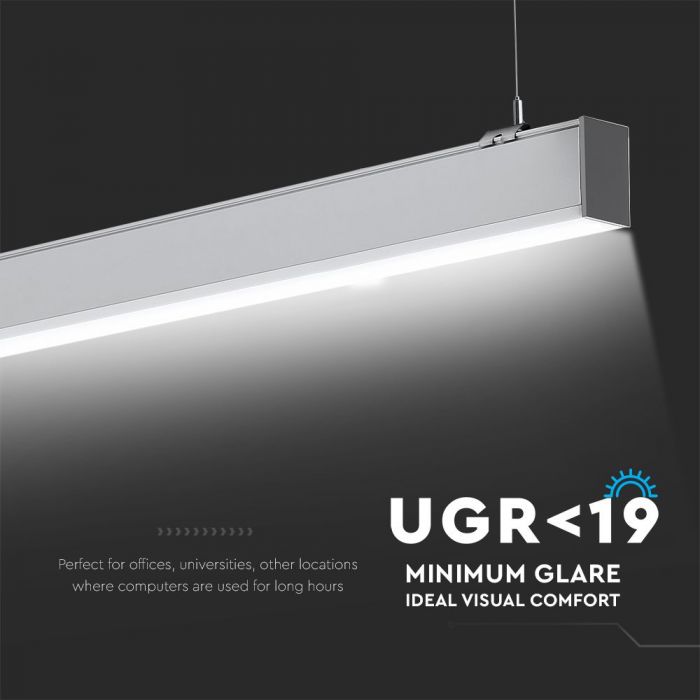 40W(3590Lm) LED Lineārais gaismeklis, iekarams, balts, V-TAC SAMSUNG, dimmējams, garantija 5 gadi, neitrāli balta gaisma 4000K