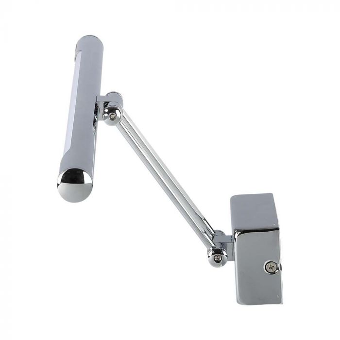 8W(550Lm) LED-vägglampor 50cm, kromad metall, V-TAC, IP20, varmvitt ljus 3000K