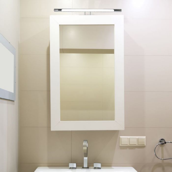 8W(550Lm) LED Wall lamp 50cm, chromed metal, V-TAC, IP20, warm white light 3000K