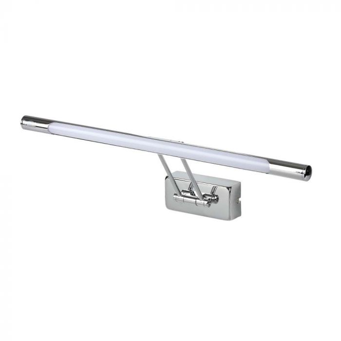 8W(580Lm) LED-vägglampor 50cm, kromad metall, V-TAC, IP20, neutralvit 4000K