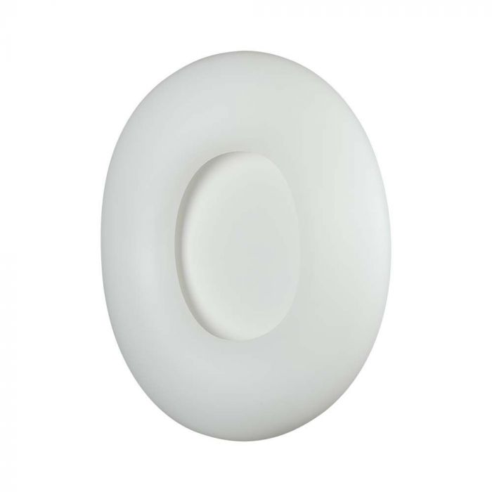 22W (2150Lm) LED V-TAC design rund kupolarmatur med fjärrkontroll, 3IN1, V-TAC, vit, fyrkantig, IP20, dimbar, 3 års garanti