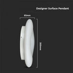 22W (2150Lm) LED V-TAC design round dome light with remote control, 3IN1, V-TAC, white, square, IP20, dimmable, warranty 3 years