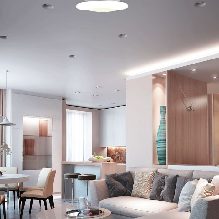 78W (8500Lm) LED Kupolveida gaismeklis, balts, apaļš, IP20, dimmējams, V-TAC