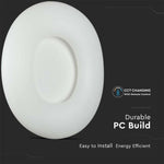 78W (8500Lm) LED Kupolveida gaismeklis, balts, apaļš, IP20, dimmējams, V-TAC