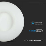 78W (8500Lm) LED Kupolveida gaismeklis, balts, apaļš, IP20, dimmējams, V-TAC
