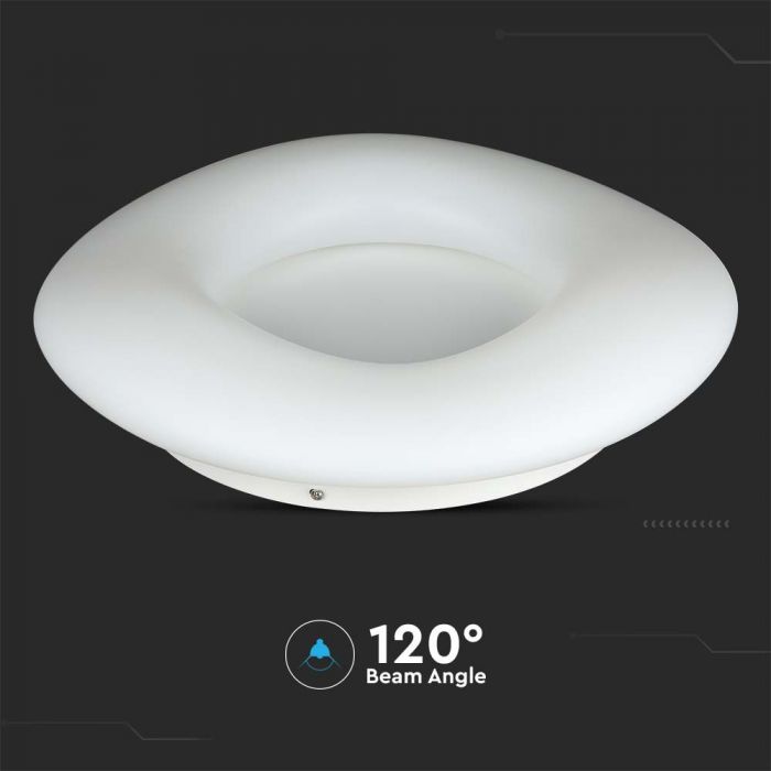 78W (8500Lm) LED Kupolveida gaismeklis, balts, apaļš, IP20, dimmējams, V-TAC