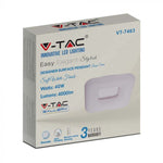 40W (4000Lm) LED V-TAC design square dome light with remote control, 3IN1, V-TAC, white, square, IP20, dimmable, warranty 3 years