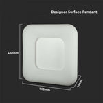 25W (2500Lm) LED V-TAC design square dome light with remote control, 3IN1, V-TAC, white, square, IP20, dimmable, warranty 3 years
