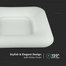 25W (2500Lm) LED V-TAC design square dome light with remote control, 3IN1, V-TAC, white, square, IP20, dimmable, warranty 3 years