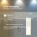 40W (4000Lm) LED V-TAC dizaina kvadrāta kupola gaismeklis ar tālvadības pulti, 3IN1, V-TAC, balts, kvadrāta, IP20, dimmējams, garantija 3 gadi