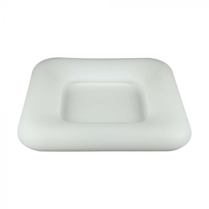 25W (2500Lm) LED V-TAC design square dome light with remote control, 3IN1, V-TAC, white, square, IP20, dimmable, warranty 3 years