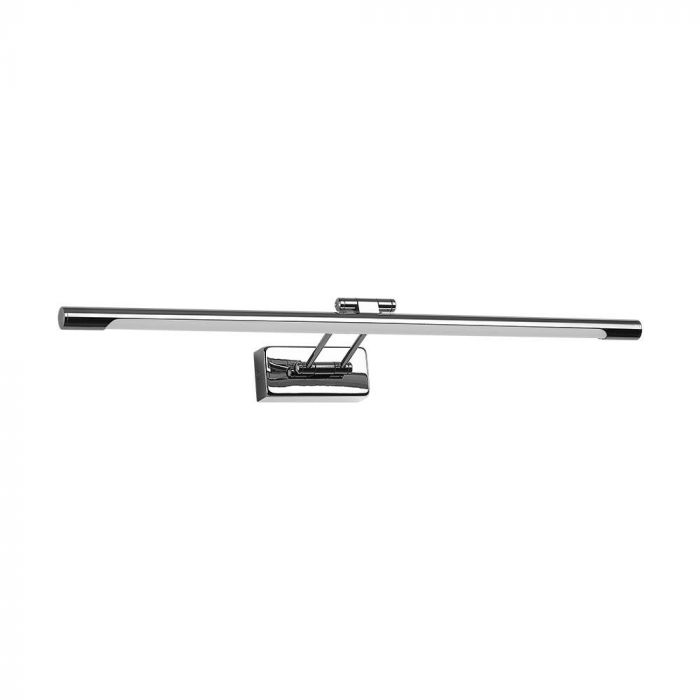 12W(850Lm) LED Sienas gaismeklis 64cm, hromēts metāls, V-TAC, IP20, silti balta gaisma 30000K