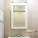 12W(850Lm) LED-vägglampor 64cm, kromad metall, V-TAC, IP20, varmvit 30000K