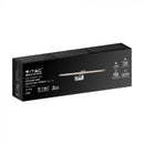 12W(850Lm) LED-vägglampor 64cm, kromad metall, V-TAC, IP20, varmvit 30000K